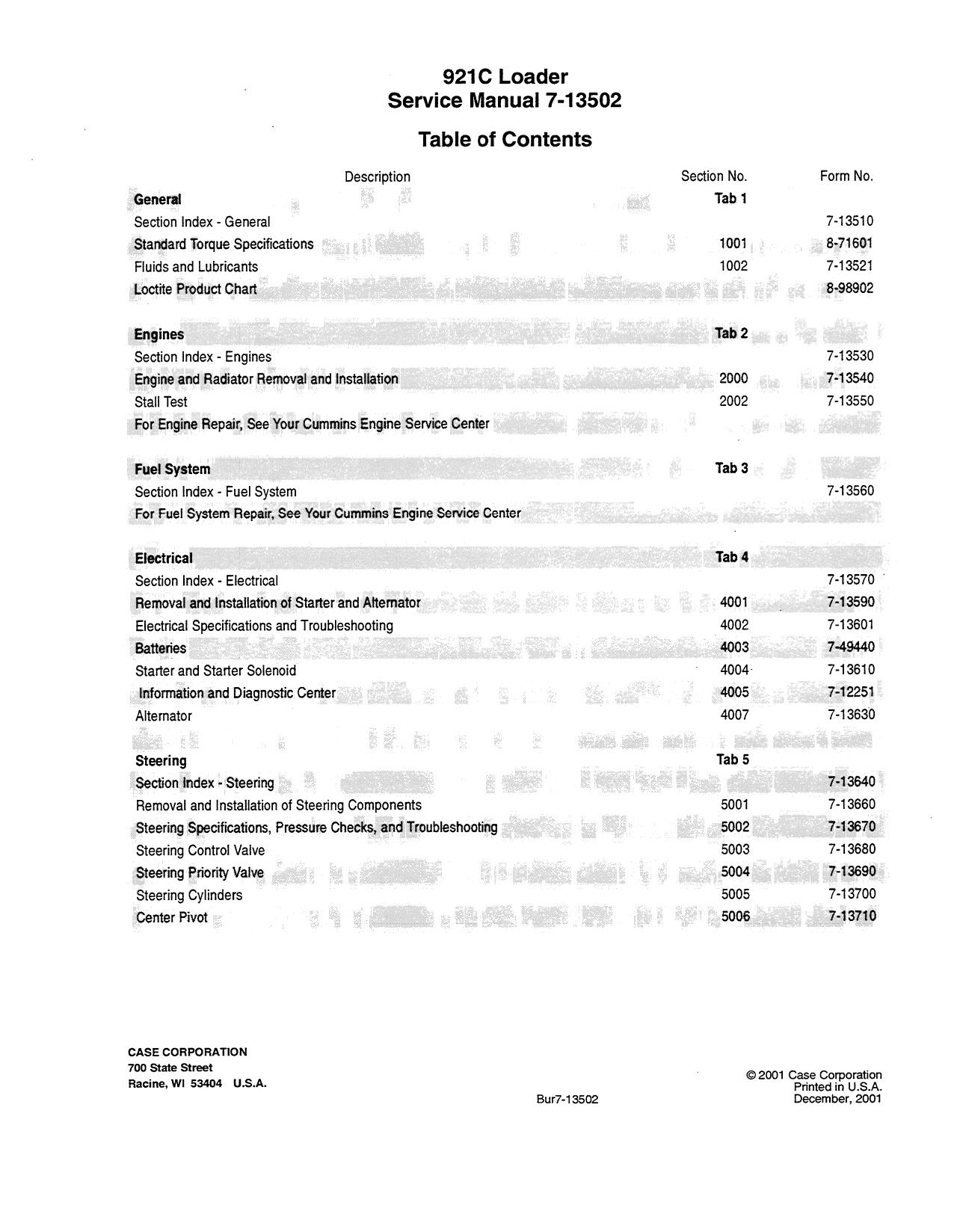 921C LOADER Service Manual